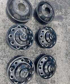 Alternative view of 17” Dodge Ram 3500 Dually Laramie wheels rims OEM black