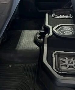 Alternative view of Dodge Ram with 2 kickeraudio 10″ L7 shallows box