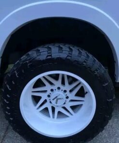 Alternative view of White KG1 22×12 wheels and tires