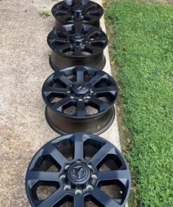 brand new black 8-lug wheels