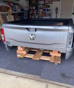 Alternative view of 19-23 Dodge ram 6.4 Silver Short bed with tailgate and the left taillight