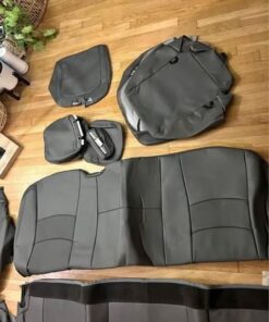 Alternative view of 2013-2018 Dodge Ram Crew Cab Black Katzkin Leather Seat Covers Kit