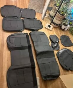 2013-2018 Dodge Ram Crew Cab Black Katzkin Leather Seat Covers Kit