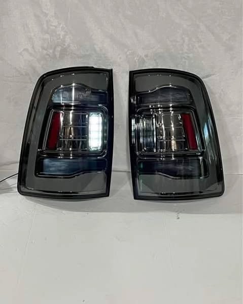 2023 DODGE RAM 1500 FULL LED TAIL LIGHTS RED SMOKED LENS - Image 4