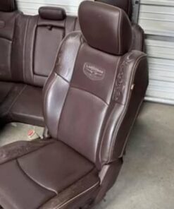 2003-2018 dodge ram 1500 2500 brown leather longhorn front and rear seats