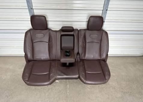2003-2018 dodge ram 1500 2500 brown leather longhorn front and rear seats - Image 2
