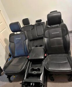 RAM LARAMIE BLACK LEATHER SEATS, CENTER CONSOLE AND DOOR PANELS