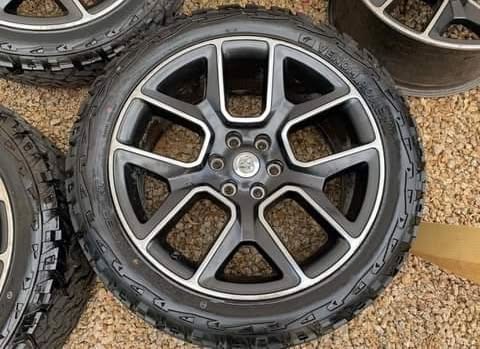 Ram 22” oem 6 lug wheels and tires - Image 3