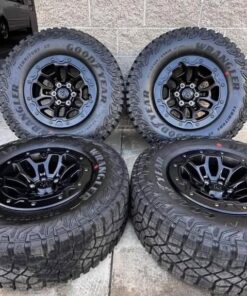 18″ Dodge Ram 1500 TRX 2023 Beadlock Bead Lock Black HAVOC EDITION Wheels Rims Tires Rines 35″