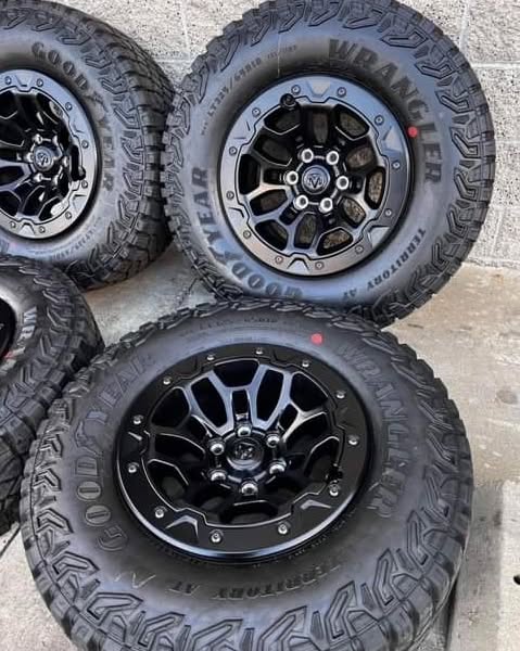 18″ Dodge Ram 1500 TRX 2023 Beadlock Bead Lock Black HAVOC EDITION Wheels Rims Tires Rines 35″ - Image 5