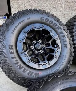 Alternative view of 18″ Dodge Ram 1500 TRX 2023 Beadlock Bead Lock Black HAVOC EDITION Wheels Rims Tires Rines 35″