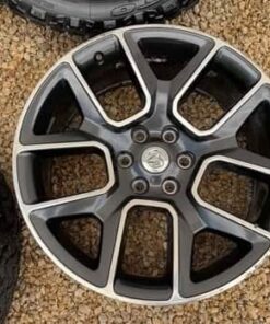 Alternative view of Ram 22” oem 6 lug wheels and tires