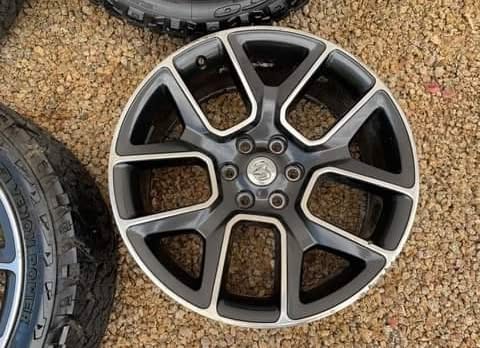 Ram 22” oem 6 lug wheels and tires - Image 2
