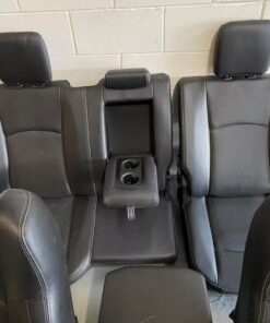 Alternative view of 2013 – 2018 Dodge Ram 1500, 2500, 3500 Front Rear Black Leather Seats Set