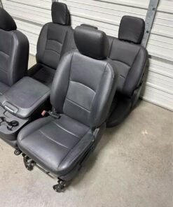 2003-2018 Dodge Ram 1500 2500 black leather front and rear Seats