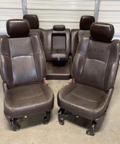 2009-2018 Dodge Ram 2500 3500 brown leather longhorn front and rear seats