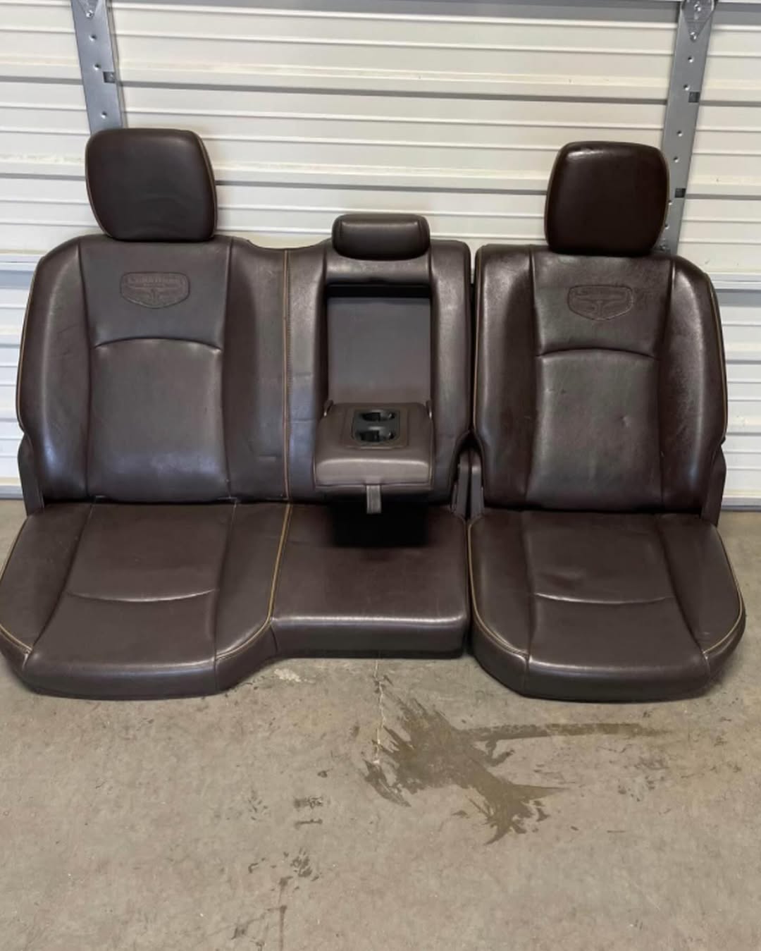 2009-2018 Dodge Ram 2500 3500 brown leather longhorn front and rear seats - Image 5