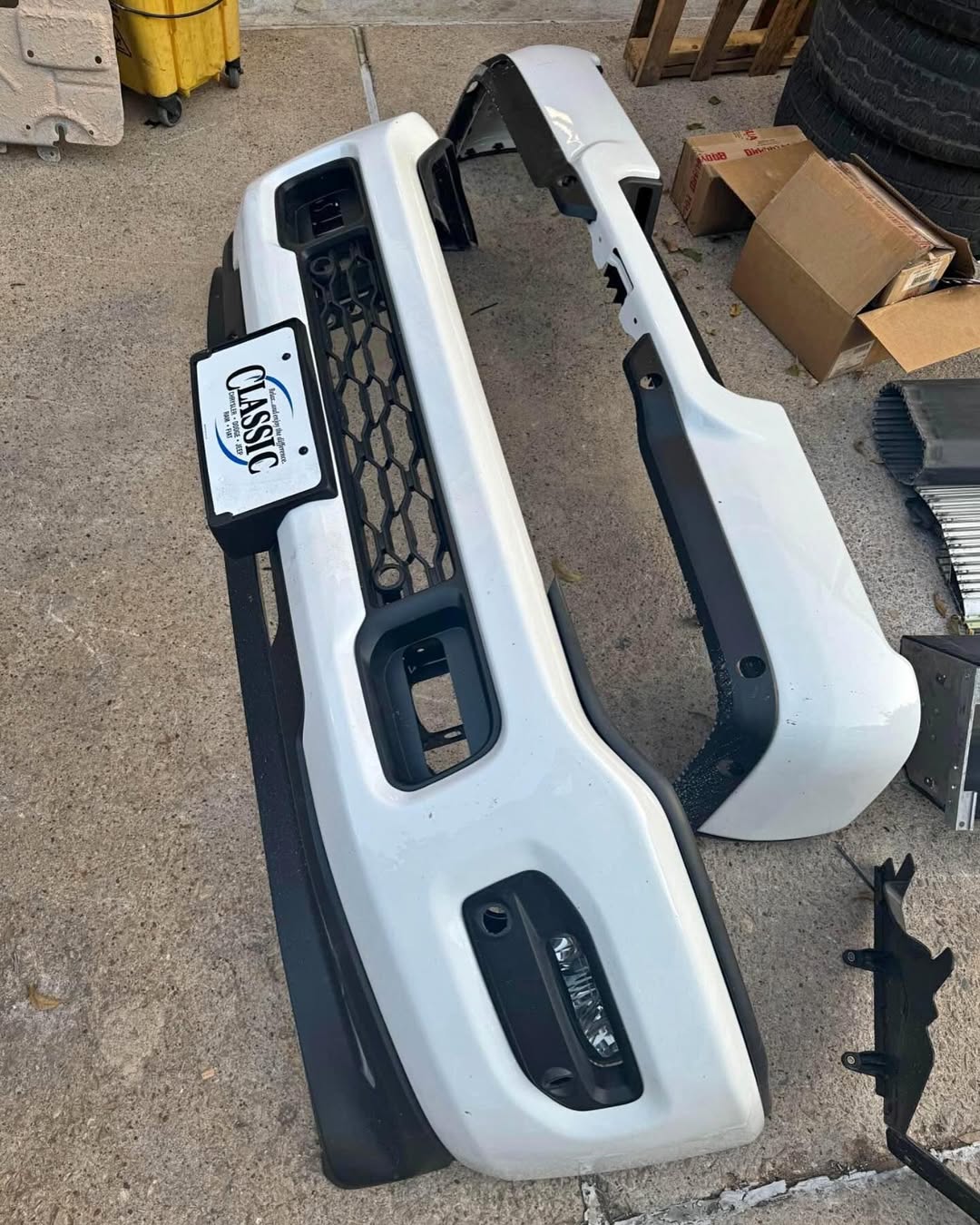 white ram 2500 front and rear bumpers - Image 2