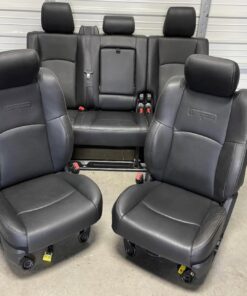 Ram 2500 3500 mega cab black leather Laramie front and rear seats