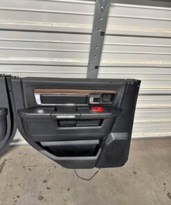 Alternative view of Dodge Ram 1500 2500 black Laramie crew cab door panels