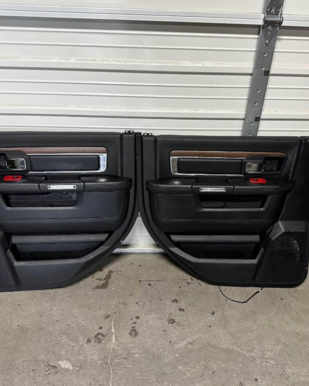Dodge Ram 1500 2500 black Laramie crew cab door panels - Image 4
