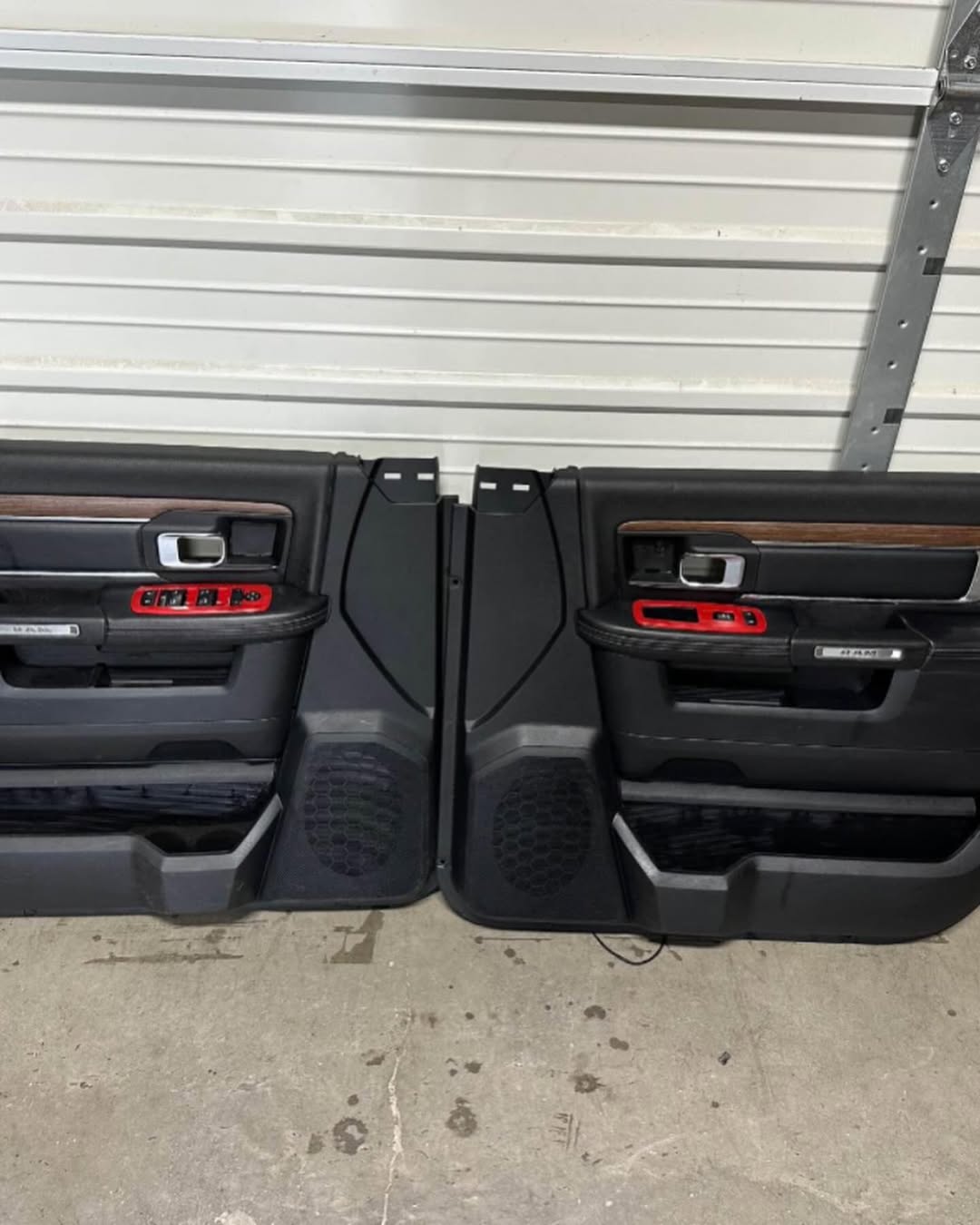 Dodge Ram 1500 2500 black Laramie crew cab door panels