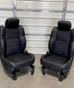 2003-2018 Dodge Ram 1500, 2500 black leather sport front seats
