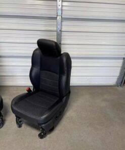 Alternative view of 2003-2018 Dodge Ram 1500, 2500 black leather sport front seats