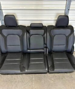 Alternative view of dodge ram 1500 2500 black leather laramie front and rear seats