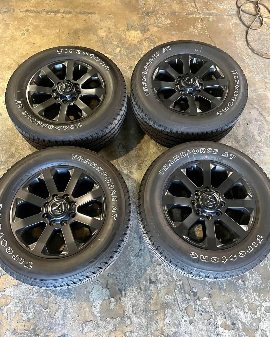 20 inch Original RAM 2500 / 3500 Wheels w/ Firestone Transforce Tires 285/60R20