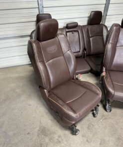 Alternative view of 2003-2018 Dodge Ram 1500 2500 Brown Leather Crew Cab Longhorn Front And Rear Seats