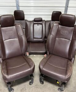 2003-2018 Dodge Ram 1500 2500 Brown Leather Crew Cab Longhorn Front And Rear Seats