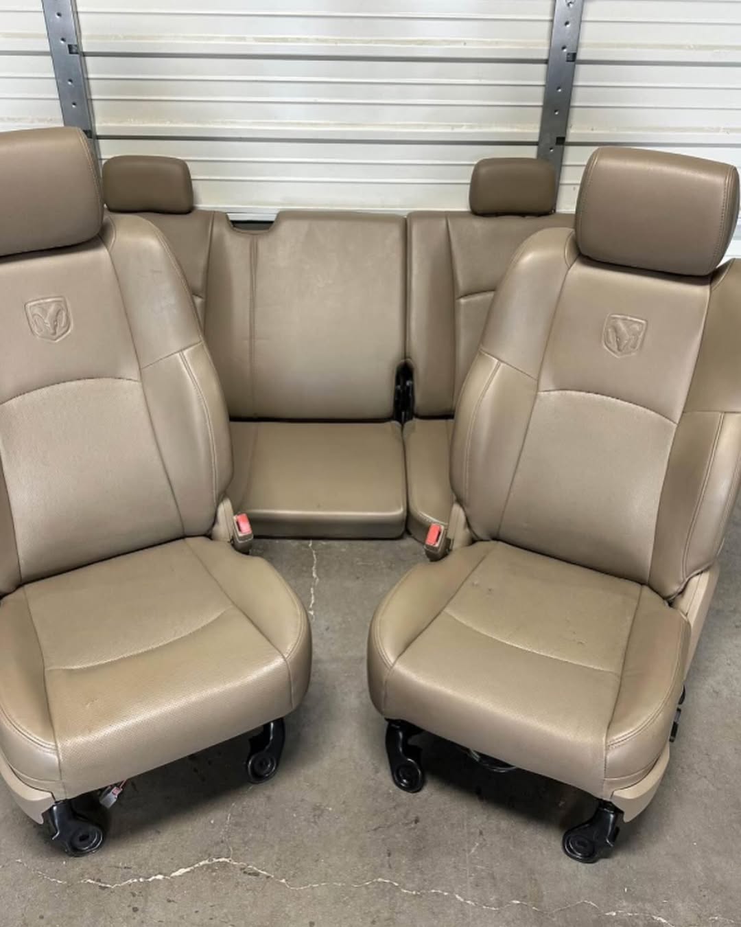 2003-2018 Dodge Ram 1500 2500 Tan Leather Laramie Seats - Image 5