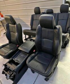 2019–2025+ Ram Mega Cab Limited Edition Ultra-Luxury Black Leather Master Interior Suite Seats